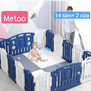 QUÂY BÓNG CHO BÉ – QUÂY CŨI NHỰA CAO CẤP – MÂU GẤU – KÍCH THƯỚC 1M5X1M9 TẶNG KÈM THẢM VÀ BÓNG