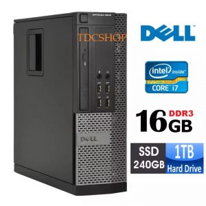 Cây máy tính để bàn DELL Core i7 , i5 , i3 | Ram 16GB | ổ cứng SSD 240GB | Ổ cứng 1TB. Hàng Nhập Khẩu ( Cây máy tính chơi văn phòng, Case máy tính đồng bộ, máy tính để bàn )