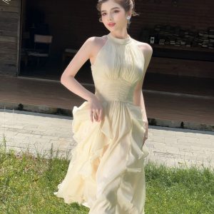 SÒ VINTAGE – HELEN Đầm xòe nép