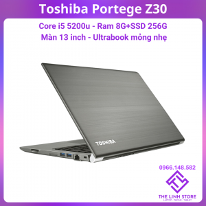 Laptop Toshiba Portege Z30 màn hình 13.3 siêu tinh – Core i5 5200U 8G 256G SSD