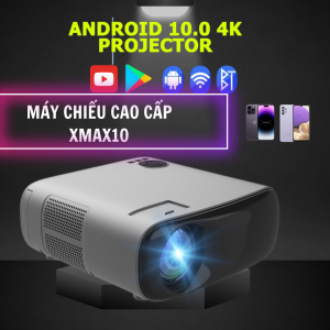 Máy Chiếu 4K Android KAW XMAX10 Chiếu Siêu Nét, Xem Phim Giải Trí, Dạy Học, Văn Phòng, Đa Năng – Bảo hành 1 đổi 1