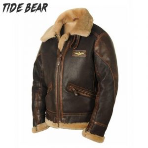 TIDE BEAR Người đàn ông mùa đông Nâu áo bảo vệ ve áo Zip túi, đầu dây kéo phù hợp với thanh niên thường nhật Áo khoác trưởng thành Phong cách lạnh Áo khoác