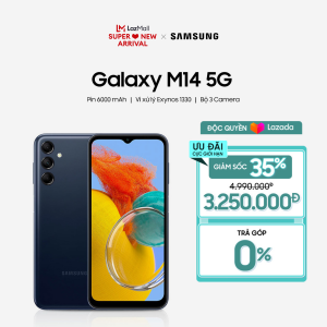 Điện thoại Samsung Galaxy M14 4GB+64GB 5G – CHỈ CÓ TAI LAZADA