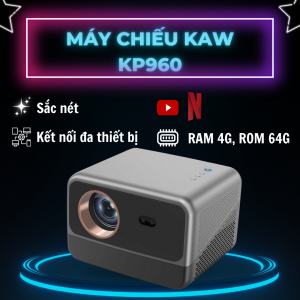 Máy chiếu KAW KP960 full HD 1080P không dây hình ảnh sắc nét âm thanh sống động – Bảo hành 12 tháng