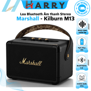 { Bản Quốc Tế } Loa Di Dộng Loa Bluetooth Marshall Kilburn M13 . Được trang bị công nghệ Bluetooth 5.0 aptX để phát nhạc không dây …vv – HARRY MALL