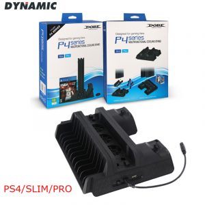 （Miễn phí vận chuyển）đế tản nhiệt cho bảng điều khiển PS4 Slim/PRO Đế + Quạt làm mát Bộ điều khiển Bộ sạc Lưu trữ Trạm sạc cho Playstation4 đế tản nhiệt ps4 màu