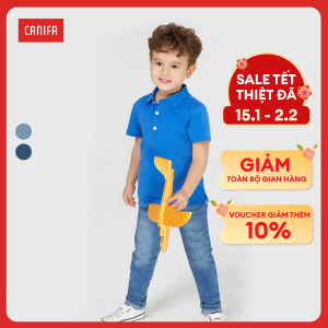 [CHỈ HÔM NAY VOUCHER GIẢM THÊM 12%] QUẦN JEANS BÉ TRAI CANIFA – 2BJ21C001