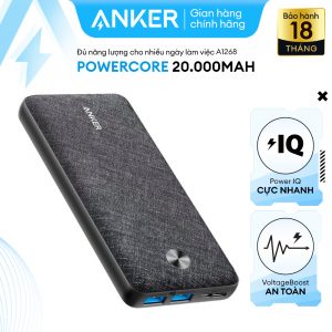 Sạc dự phòng ANKER PowerCore Metro Essential 20000mAh – A1268H (Bản vải Fabric)